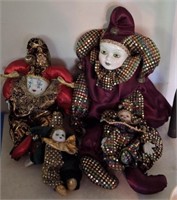 Porcelain Jester Dolls
