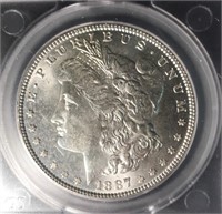 1887 Morgan Silver Dollar $1 SEGS MS-63