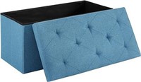 76Cm Folding Storage Ottoman Bench, Storage Chest,