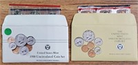 1988 & 1990 US MINT UNC COIN SETS
