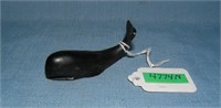 Miniature cast iron whale
