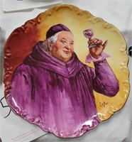 Bishop sampling the wine plate France