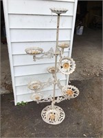 CAST IRON PLANT STAND WITH ARMS