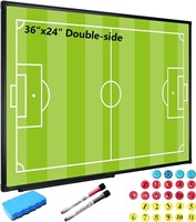 AutSport Soccer Coaching Board,36x24Inch Magnetic