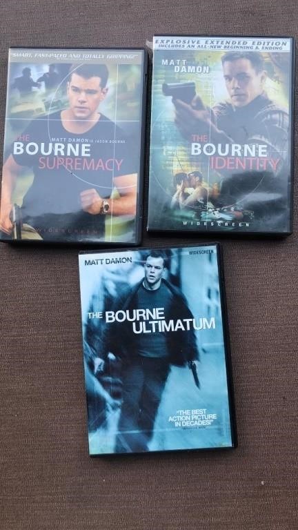 Matt Damon Bourne DVD’s
