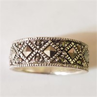 $100 Silver Marcasite Ring