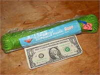 100' All Purpose Plastic Rope Green