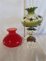 Hurricane Lamp Base, 2 Shades