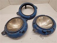 (3) 7-1/4" Light Bezels, 2 W/ Bulbs, 200W 30V