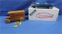 1957 Chevy Belair Metal Car 1"24 Scale, Wooden