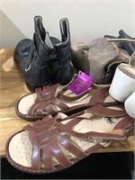 Lot of Boots and Sandals