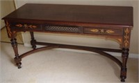 Inlaid rosewood table