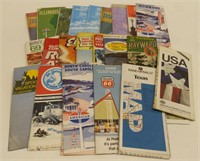 Lot Of Vintage Advertising Road Maps &More