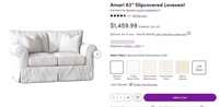 FM3068  Amari 63 Slipcovered Loveseat