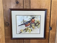 "American Robins" Framed Print