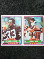 Football Cards Browns - Rucker. Sipe.