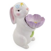 Boston International PRO22063 Floral Ceramic Bunny