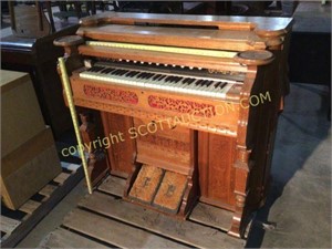 Newman Bros. Antique pump organ, all wood