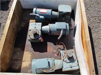 (3) 3 Phase Motors w/Gear Reducers