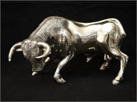 D'Argenta Silver plated Bull by Claudio Rodriguez