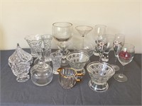 Assorted glass decor