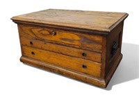 Antique Oak Tool Chest.