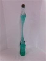 Stretched Coca-Cola carnival glass bottle w/