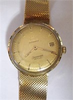 1950 OMEGA Seamaster De Ville 14k Gold Wristwatch