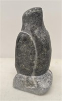 Signed Soapstone Canada Eskimo Art Bird 5.5"