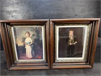 2 WALNUT VICTORIAN SHADOW BOX FRAMES