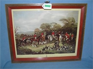 Vintage fox hunt print by Agar and Maiden