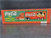 Coca-Cola: 2000 Holiday Gold Caravan Truck (NIB)