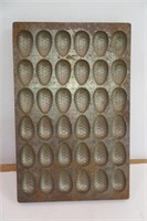 Primitive Metal Candy Mold 11" x 16.5"