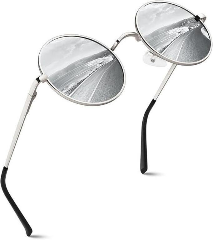 Retro Round Polarized Sunglasses for Men/Women