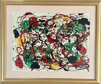 SAM FRANCIS OIL ABSTRACT PAINTING