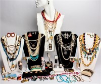 Jewelry Large Lot of Costume Necklaces, Watches +