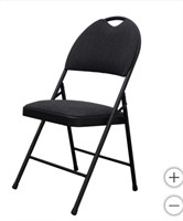 Elite Fabric Padded Metal Folding Chair (  Set Of