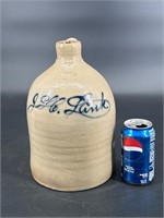 NEW YORK STATE STONEWARE ONE-GALLON JUG FISHER