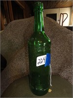 Green Captain Morgan Glass Bottle