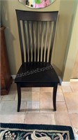 BLACK SOLID WOOD DINING ROOM CHAIR 
Note: Some