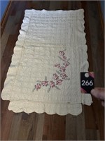 Vtg Quilt 38" W x 61"H