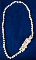 Vintage Ivory Beaded Geisha Necklace