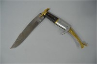 Large Vtg Rampur India Folding Knife