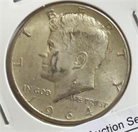 1964 Kennedy Half Dollar Silver