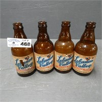 (4) Lebanon Valley Pilsner Beer Bottles