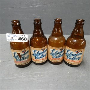 (4) Lebanon Valley Pilsner Beer Bottles