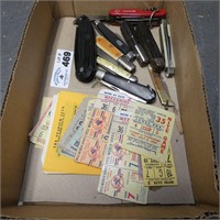 Assorted Pocket Knives - Early Sports Tickets
