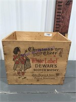 White Label Dewar's wood box