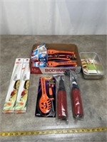 Corn cutters, loaf pan, puzzle glue, pumpkin