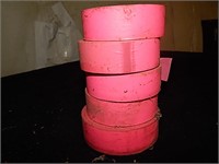 Pink Fluorescent Flagging Tape 5ct Rolls
